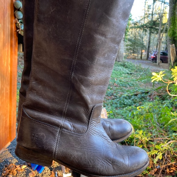EUC Frye tall boots, dark brown Women's size 11 - Picture 7 of 8